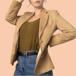 Vintage suede leather Pioneer Wear jacket